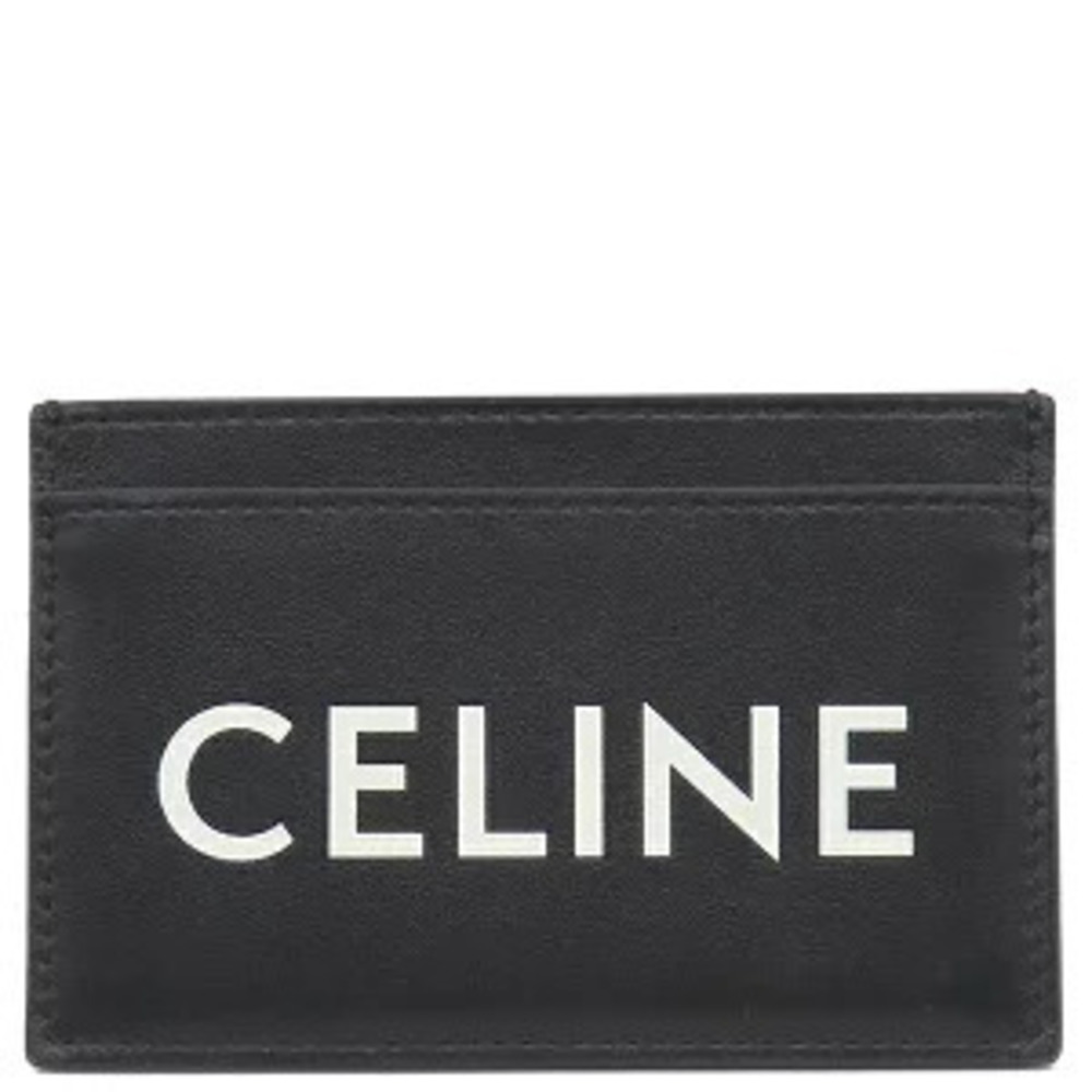 Celine Card Case Wallet Leather Black